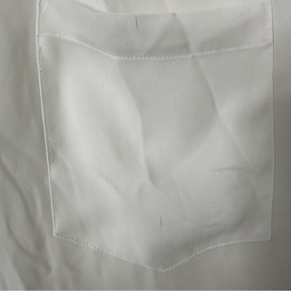 Zara women’s white  blouse with leopard animal print trim size L - Picture 6 of 8